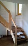 Escalier en bois et inox 4